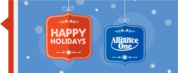 Happy Holidays ornaments
